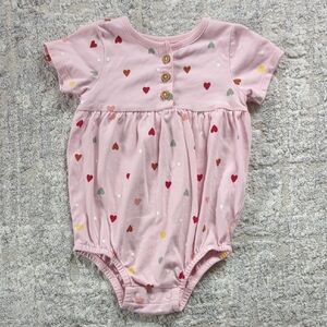 Garanimals Pink Heart Bodysuit Size 18 Months